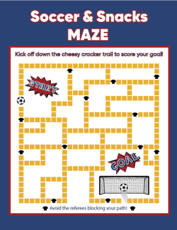 SOCCER AND SNACK MAZE COVER SOCCER AND SNACK MAZE COVER
